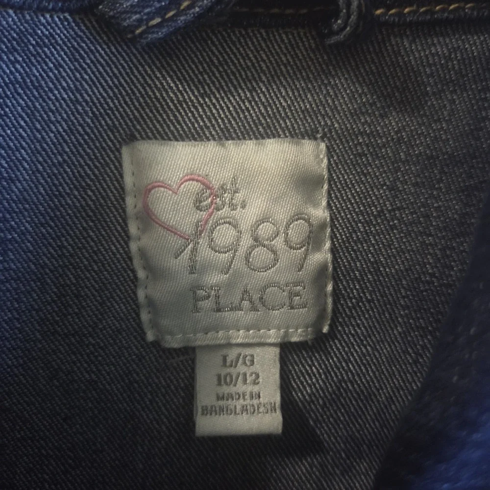 Girls Denim Jacket Lot of 2 The Children's Place Size Large 10/12 Blue Jean